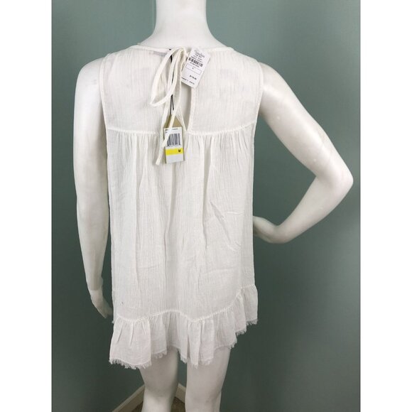 NWT Women's Max Studio Sleeveless Beaded Yoke Blouse Top Sz Medium - Picture 11 of 12